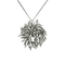 Pendentif Broche/Pendentif - Motif fleur en or blanc et diamants 2,4 ct 58 Facettes 1840