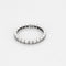 Bague 56 Alliance américaine en or blanc et diamants 58 Facettes MON1251