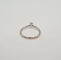 Bague 50 Solitaire or blanc serti d'un diamant 58 Facettes
