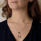 Collier Collier en or blanc, saphirs et diamants 58 Facettes B250609