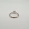 Bague 49 Solitaire or blanc serti d'un diamant 58 Facettes