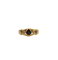 Bague 56 Bague or jaune sertie de diamants et d’un saphir 58 Facettes
