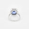 Bague 53,5 Bague - Saphir 6 ct et diamants en or blanc 18k 58 Facettes LJ21