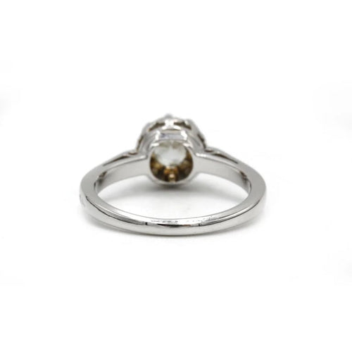 Bague 48 Solitaire - Or, Platine, Diamant 0,50 carat 58 Facettes 250274R