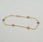 Bracelet Bracelet or jaune serti de fleurs saphir multi-couleur 58 Facettes