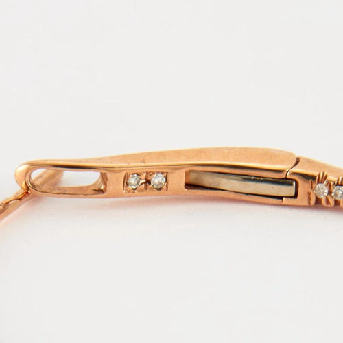 Boucles d'oreilles Créole en Or rose & diamants 58 Facettes
