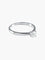 Bague 53.5 Bague - Solitaire en or gris et diamant 0,2 ct 58 Facettes 412 50088