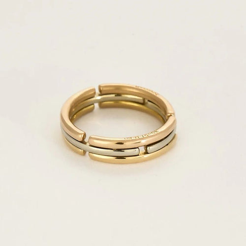 Bague 62 BULGARI - Bague trois ors articulées 58 Facettes VILLEF0057