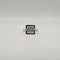 Bague 54 Bague carrée or blanc 18 carats sertie de diamants 58 Facettes