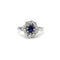 Bague 53 Bague Or blanc Platine Saphir Diamants 58 Facettes 240034R