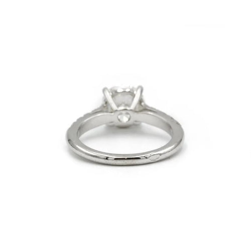 Bague 48 Solitaire accompagné - 1,51 carat D VS1 58 Facettes 240329R