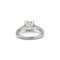 Bague 48 Solitaire accompagné - 1,51 carat D VS1 58 Facettes 240329R