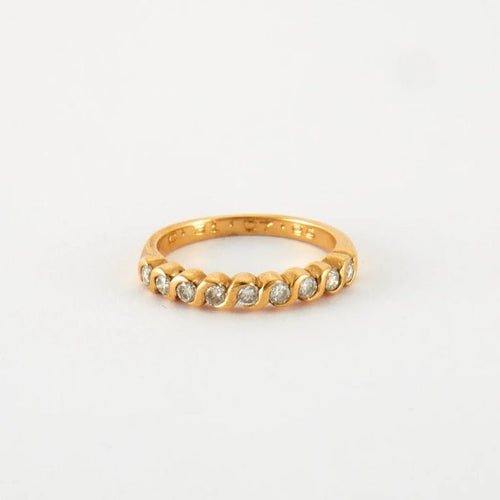 Bague 50 Bague en Or jaune & diamants 58 Facettes