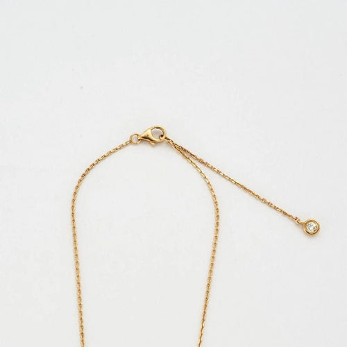 Collier Collier diamant poire 2,52 carats en or jaune 18k Fancy Yellow 58 Facettes