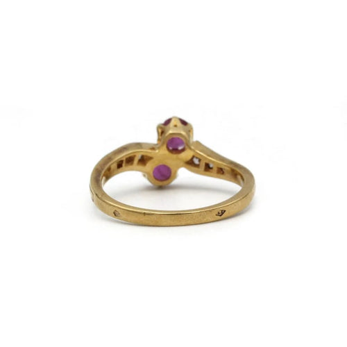 Bague 52 Bague - Or, rubis et diamants 58 Facettes 250187R