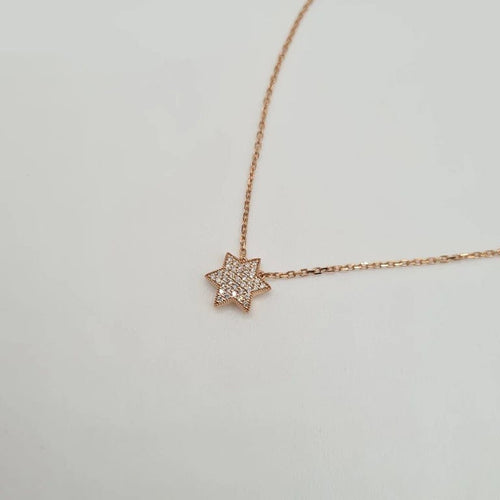 Collier Collier or rose 18 carats serti de diamants 58 Facettes