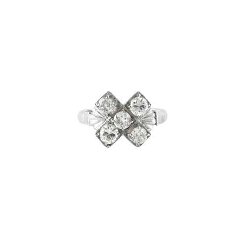 Bague 52 Bague or blanc & diamants 58 Facettes