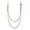 Collier Chaîne double rang en or jaune 18K, 4,65 g 58 Facettes 250307