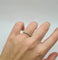 Bague 51 Demi-alliance or jaune sertie de diamants 58 Facettes