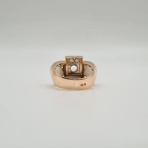 Bague 50.5 Bague vintage or rose diamants 58 Facettes
