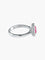 Bague 53 Bague marguerite en or blanc et rubis entouré de diamants 58 Facettes 410 50000