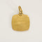 Pendentif AUGIS - Médaille d'Amour en or jaune, diamant et rubis de synthèse 58 Facettes LEN1898
