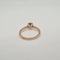 Bague 53 Bague solitaire or rose sertie d'un diamant 58 Facettes