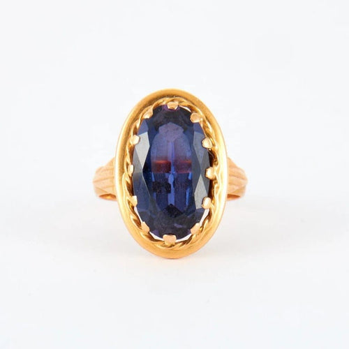 Bague 52 Bague Or jaune Améthyste 58 Facettes