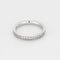 Bague 48 Alliance semi pavée en or blanc et diamants 58 Facettes SAP0658