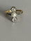 Bague 50 Bague Or Jaune Platine Perle Diamants 58 Facettes 5032
