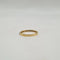 Bague 54 Demi-alliance or jaune 18 carats sertie de saphirs oranges 58 Facettes