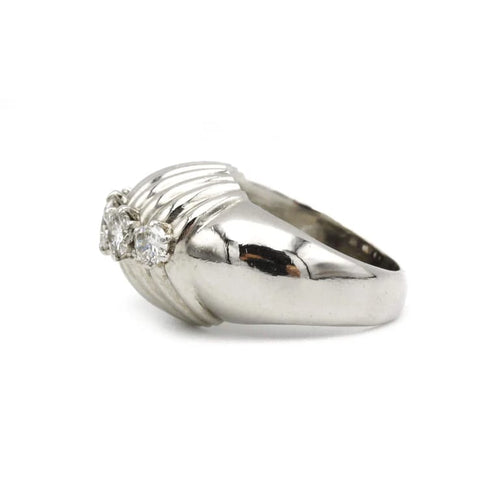 Bague 49 Bague - Platine et Diamants 58 Facettes 240010R