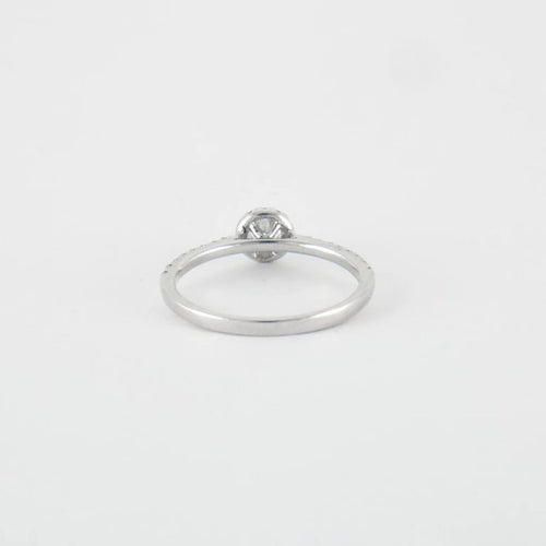 Bague 53 Bague Or blanc Diamants 58 Facettes