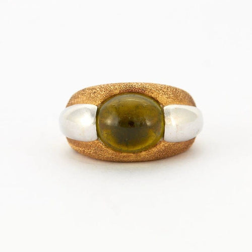 Bague 53 Bague Jonc Or jaune Péridot 58 Facettes 4886