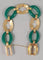 Bracelet Bracelet Art Déco Or jaune Chrysoprase 58 Facettes C 241