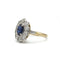 Bague 51 Bague - Or, Platine, Diamants & Saphir 58 Facettes 250303R