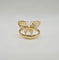 Bague 52.5 Bague papillon or jaune 58 Facettes
