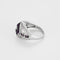 Bague 55 Bague en or blanc, améthyste et diamants 58 Facettes DIE1865