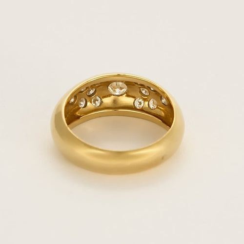 Bague 62 Bague jonc en or jaune et diamants 58 Facettes PAL3880X2