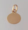 Pendentif Breloque ancienne ovale or jaune avec cabochon de grenat 58 Facettes