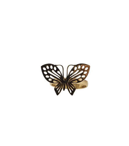 Bague 52.5 Bague papillon or jaune 58 Facettes