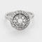 Bague 48 Bague or blanc, platine et diamants 58 Facettes ROM1747