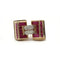 Bague 45 Bague TANK - Or, Platine, Diamants et Rubis 58 Facettes 250224R