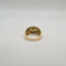 Bague 57 Bague bombée en or jaune 18 carats sertie de diamants anciens 58 Facettes