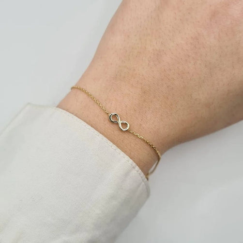 Bracelet Bracelet "infini" or jaune 58 Facettes