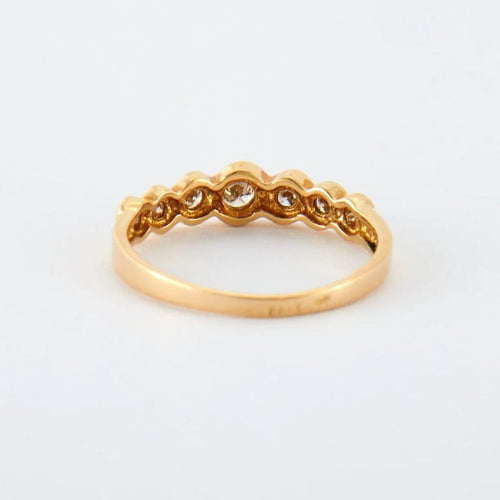 Bague 55 Bague en or jaune & diamants 58 Facettes
