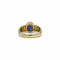 Bague 53 Bague or jaune diamants saphir 58 Facettes 240060R