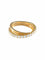 Bague 54 Alliance demi-tour entrelacée en or jaune et diamants 58 Facettes 402 50014