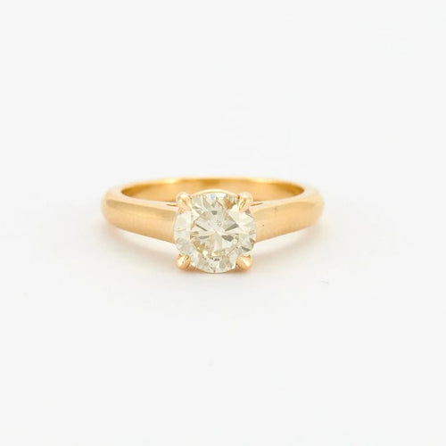 Bague 51 Bague solitaire Or jaune Diamant 58 Facettes