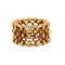 Bague 54 Chanel - Bague bandeau chaîne jaseron en or jaune 18k 58 Facettes